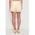 thumbnail image 4 of Women's Eyelet Hem Smocked Waist Embroidered Shorts, 4 of 4
