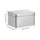 thumbnail image 2 of unbranded Caja Metálica Vacía De Latón Plateado Para Almacenar Especias Y Té De Cuadrado, 2 of 6