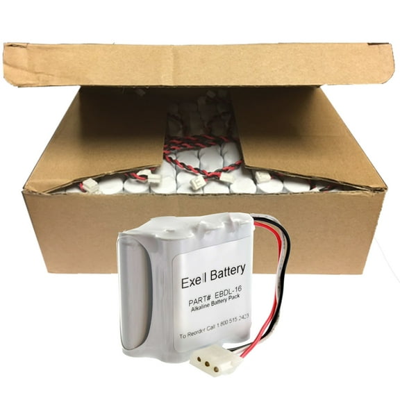 72x Exell Battery Door Lock 9V 6-Cell Battery Pack Fits KABA/Ilco