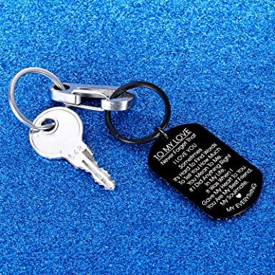 Personalised Fishing Hook Keychain - To My Man - You Have My Heart - U -  Love My Soulmate