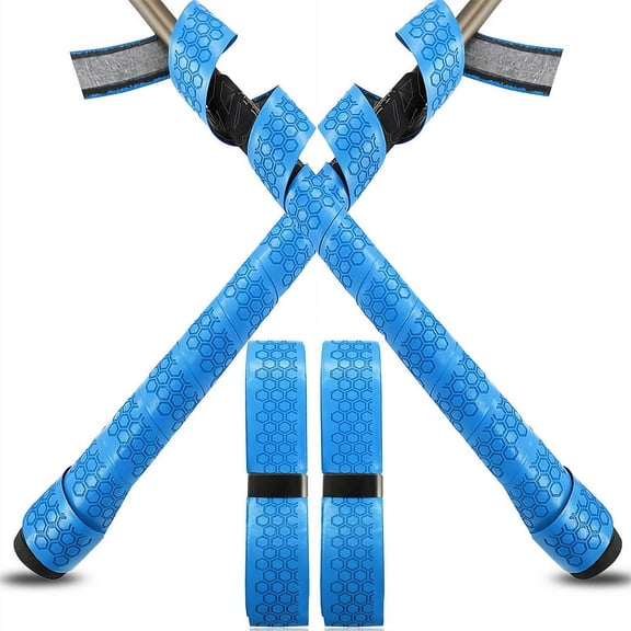 Baseball Bat Grip Tape 2 Pack, 40 Inch PU Sports Racket Wrap with Honeycomb Pattern, Sweat-Absorbing Non-Slip Handle Tape for Baseball Softball Tennis Badminton 0.98 Inch Width