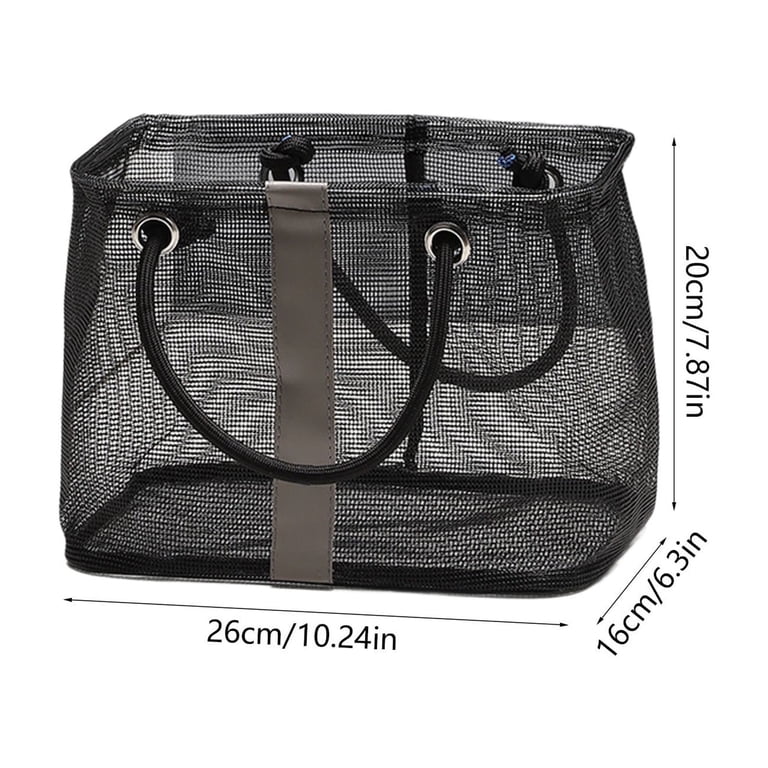 HengDidi Breathable Mesh Organizer Bag for Bathroom, Beach Toys 