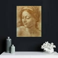 thumbnail image 5 of Nawypu  Framed Canvas Print Wall Art Study of Woman by Sandro Botticelli Renaissance History Illustrations Fine Art Folk Art Traditional Vintage for Living Room, Bedroom, Office, 5 of 5