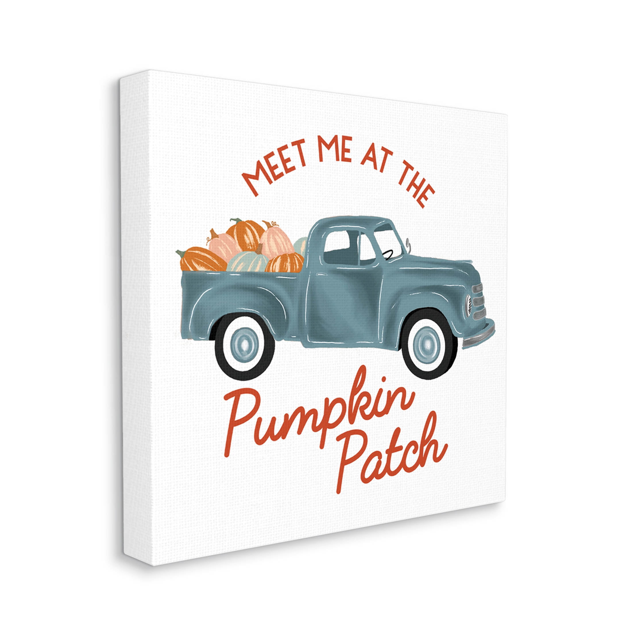 Stupell Industries Seasonal Meet Me Pumpkin Patch Graphic Art Gallery Wrapped Canvas Print Wall Art, Design by The Saturday Evening Post