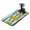 White-520, variant on Dark Gothic Coffee Mat, Absorbent Dish Drying Pad with Lunar & Eclipse Patterns, Leak-Proof Non-Slip Kitchen Counter Mat for Coffee Station Protection