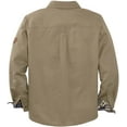 thumbnail image 3 of Legendary Whitetails Men's Journeyman Flannel Lined Shirt Jacket Water Resistant Waxed Cotton, 3 of 7