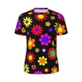 thumbnail image 5 of Colorful Tropical T-Shirt Summer Flowers Leaves Print T-Shirts Harajuku Tee Shirt For Men, 5 of 5