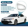 thumbnail image 2 of Reemplazo de cristal de espejo lateral derecho para Toyota Camry 2012-2017, cristal de espejo para Toyota Avalon 2013-2018 con calefacción eléctrica, 2 of 7