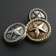 thumbnail image 3 of Jumpingount Abrigo de diseño Simple para hombre y mujer, chaqueta con botones de estrella, trajes, pantalones, bolso, botones Vintage, artesanía Ropa, zapatos y accesorios Miscelánea Plata 11.5 mm, 3 of 6