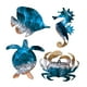 thumbnail image 3 of Juego de 4 piezas de decoración costera de tortugas marinas, de mar y cangrejos, decoración de pared costera de verano para cocina y dormit, 3 of 9