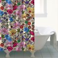 thumbnail image 4 of Pioneer Flower Floral Print Pattern Shower Curtain 72"x84" ,Bathroom Decorative Shower Curtains Set with 12 Hooks,Modern Waterproof Washable Shower Curtain, 4 of 6