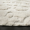 thumbnail image 3 of SAFAVIEH Florida Kalina Damask Shag Area Rug, Creme, 6'7" x 6'7" Round, 3 of 8
