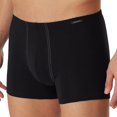 thumbnail image 3 of SCHIESSER Pantalones cortos para hombres, paquete de 2 - Pantalones, Boxer, Essentials, Cotton Stretch Negro M (Medium), 3 of 4