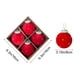 thumbnail image 3 of Set de 4 Pompones de Perlas para Decoración Navideña | Material Aterciopelado Rojo | Tamaño: 8 Cm | 1 Unidad, 3 of 6