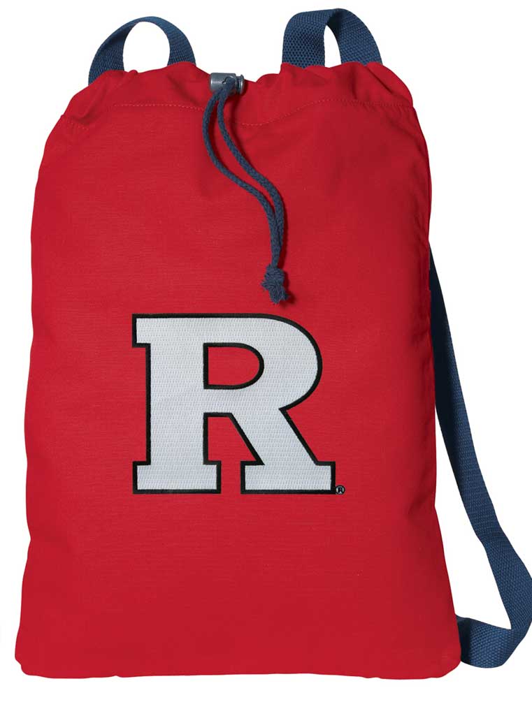 Canvas Rutgers University Drawstring Bag DELUXE RU Backpack Cinch Pack for Him or Her - Boys or Girls - image 1 of 2