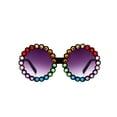 thumbnail image 2 of Kmbangi Kids Round Sunglasses, Bling Rhinestone Frame UV400 Protection Sunglasses for Girls Boys, 2 of 2