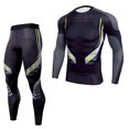 thumbnail image 2 of Minnieouse Ropa interior térmica masculina, traje de compresión, Calzoncillos largos, invierno, ajustados, función deportiva al aire libre, conjuntos de ropa Negro SG, 2 of 6