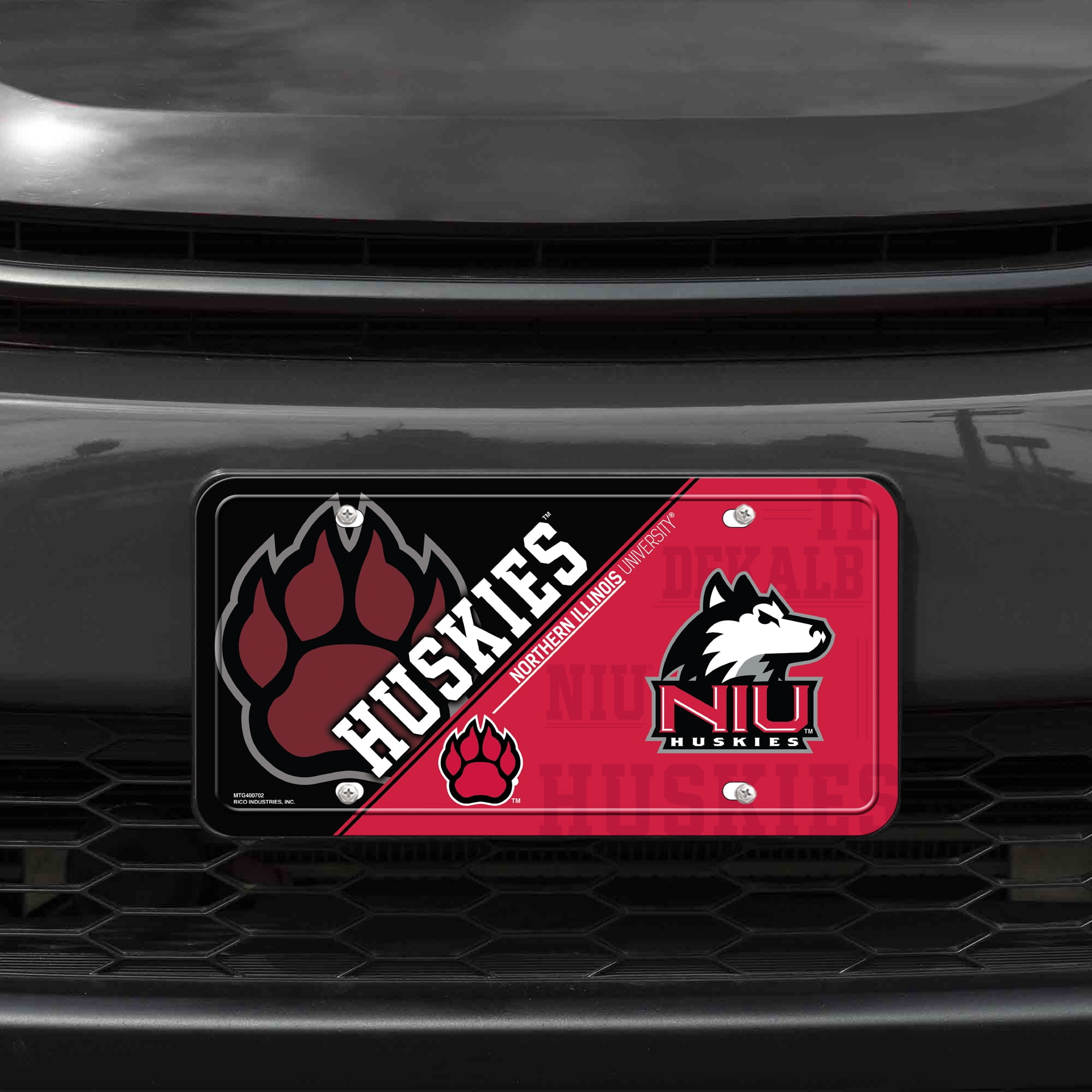 Northern Illinois Huskies 12x6 Metal License Plate Auto Tag