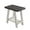 Charcoal &Beige, variant on Lumioca Rustic Grey End Table with Shelf, Side Table for Living Room and Bedroom