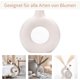 thumbnail image 4 of White Donut Vase Hollow Ceramic Vase for Flowers Handmade Minimalist Boho ins Style Modern Home Decor for Wedding Dinner Table Party Bedroom(M), 4 of 4