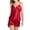 Red, variant on Lindreshi Lingerie Sets for Women 2pc Set Women Sleepwear Lingerie Satin Pajamas Cami Shorts Set Nightwear