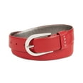 thumbnail image 3 of DKNY Women’s With Metal Logo Letters Belt, Red, Small, 3 of 3