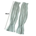 thumbnail image 6 of Eoperou 1 Pair Thin See-through Loose Cuffs Pleated Arm Sleeves Outdoor Driving Loose Arm Covers Cycling Supplies, 6 of 8
