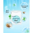 thumbnail image 5 of MySmile 4 Packs Dental Floss Threader Expanding Waxed Floss Picks Coconut Oil Infused Woven, 50yd, 46m, Mint Flavor flossers for Braces Bridge Implant, 5 of 14