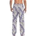thumbnail image 2 of GZHJMY Men's Pajama Pants - Cute Purple Sharks, Loose Thin PJs Lounge Sleep Bottoms with Pockets Drawstring, Christmas New Year Birthday Gifts, Medium, 2 of 7