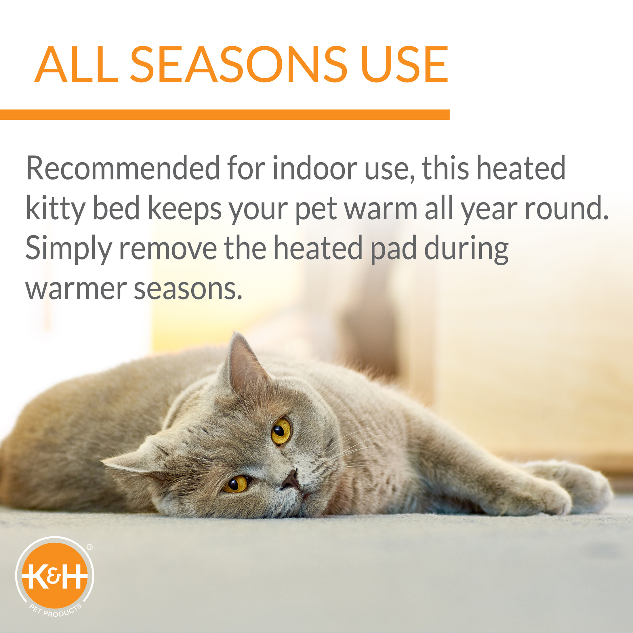 K&H Pet Products Thermo-Kitty Indoor Heated Cuddle Up Bed photo 3
