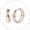 04. Rose Gold Plated, variant on Silver Chunky Hoop Earrings for Women, Small Thick Huggie Earrings with 925 Sterling Silver Post, Hypoallergenic Lightweight Silver Hoops Jewelry Gifts for Wife Anniversary 14mm