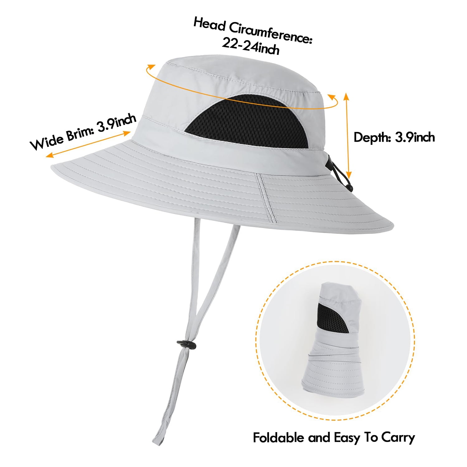 9791 Company Bucket Hat | UV 50+ for Adults | Sun Protection Waterproof Sun UPF 50+ Bucket Hat for Men Women, IC ICLOVER  main image 3