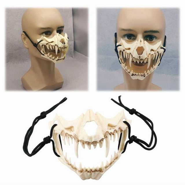 Japanese Style Halloween Ma Sk With Bone & Adjustable Animal For Parties (12x13x5cm) Halloween Party 9 Party Halloween Party 9 Party Halloween Party 9 Party Halloween Party 9 Party Halloween Party 9