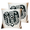 thumbnail image 2 of Acheng  Mom Gifts from Daughter,Son,Christmas Birthday Gifts for Mom,Gifts for Mom, Mom Brave Beautiful Strong Selfless Pillow Covers 2pcs 22x22in, 2 of 6