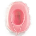 thumbnail image 3 of yunLCZ Western Cowboy Hat for Men Women Womens Western Cowboy Hats Studded Pinched Western Cowgirl Hats Wide Brim Fedoras Hat polyester Pink One Size, 3 of 4