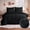 Black, variant on Aisbo Queen Comforter Set Seersucker 7 Pieces, All Season Luxury Bed in a Bag for Bedroom, Bedding Set with Comforters, Sheets, Pillowcases & Shams, Black
