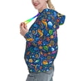thumbnail image 2 of Kdxio Sea Fish Print Womens Oversized Hoodies Sweatshirts Hooded Pullover Tops Sweaters Casual-Large, 2 of 7