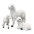 thumbnail image 1 of Figurine en Résine Mini Modèle Animal pour Salon Maison Cadeau 3 Lambs, 1 of 8