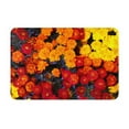 thumbnail image 2 of Front Door Mat Indoor Outdoor Outside Entrance - 16*24in Washable Marigold Flowers In Different Colors Thin Bathroom Rugs Fit Under Door, Bath Rugs for Bathroom, Kitchen Rugs Mats for Floor, 2 of 6