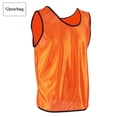 thumbnail image 4 of 12 Pack Jerseys Sleeveless Adults Football Basketball Training Team Vests Grouping Orange, 4 of 8