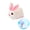 Blue, variant on Automatic Rolling Bunny Ball Toy Moving Rabbit In Rolling Ball Interactive Cat Toy For Indoor Kittens Transparent Scratch Resistant Quiet Rolling Anxiety Relief(Pink)