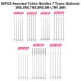 thumbnail image 2 of 50PCS 5M1 surtido de agujas de tatuaje desechables esterilizadas maquillaje permanente Microblading Labymos 5M1, 2 of 3