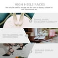 thumbnail image 3 of ifundom 2Pairs High Heels Display Stand Shoe Store Display Stand for Mall (Transparent), 3 of 5