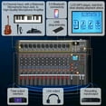 thumbnail image 4 of Pro 12 Channel Professional Live Studio Audio Mixer Power Mixing Console Sound, 4 of 12