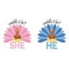 Thanksgiving Gender Reveal Stickers ? Fall Little Turkey, Waddle it Be Baby ? 40 Labels - Distinctivs