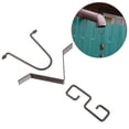 thumbnail image 1 of WHAMVOX 1 Set V Shaped Rain Hook Iron Drainage Installation for Homeowners Black, 1 of 8