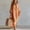 *Orange, variant on ClodeEU Women's V-Neck 3/4 Sleeve Linen Blend Maxi Dress, Casual Loose Swing Sundress Green,Women's Plus L