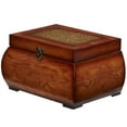 thumbnail image 3 of Nearly Natural 2pc Brown Decorative Lacquered Wood Chest Set (Adult), 3 of 5