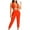 Orange, variant on Outfits Set for Women Womens Two Piece Outfits Fall Women's Fashion Two piece Solid Color V Neck Tube Tank and Long Pants Casual Suit my items ordered