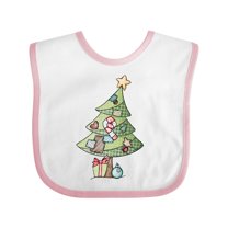 Inktastic Christmas Tree Boys or Girls Baby Bib